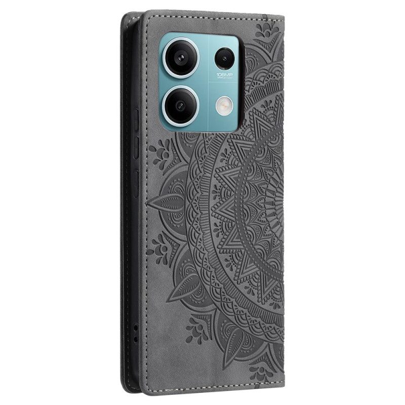 Folio-hoesje Xiaomi Redmi Note 13 5g Telefoonhoesje Mandalapatroon