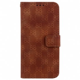 Folio-hoesje Xiaomi Redmi Note 13 5g Telefoonhoesje Uitvoering 88 Met Riem