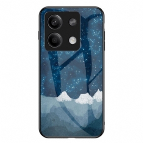 Hoesje Voor Xiaomi Redmi Note 13 5g Gehard Glas Verspreide Sterren