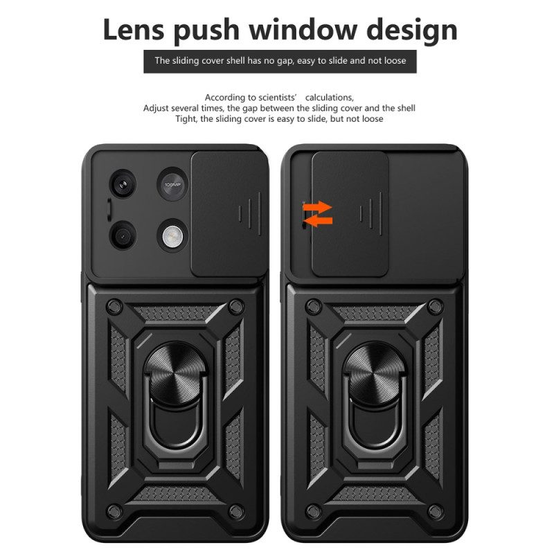 Hoesje Voor Xiaomi Redmi Note 13 5g Steunring En Schuifbescherming Voor Lens