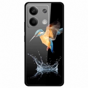 Hoesje Xiaomi Redmi Note 13 5g Gekroonde Vogel Van Gehard Glas Bescherming Hoesje