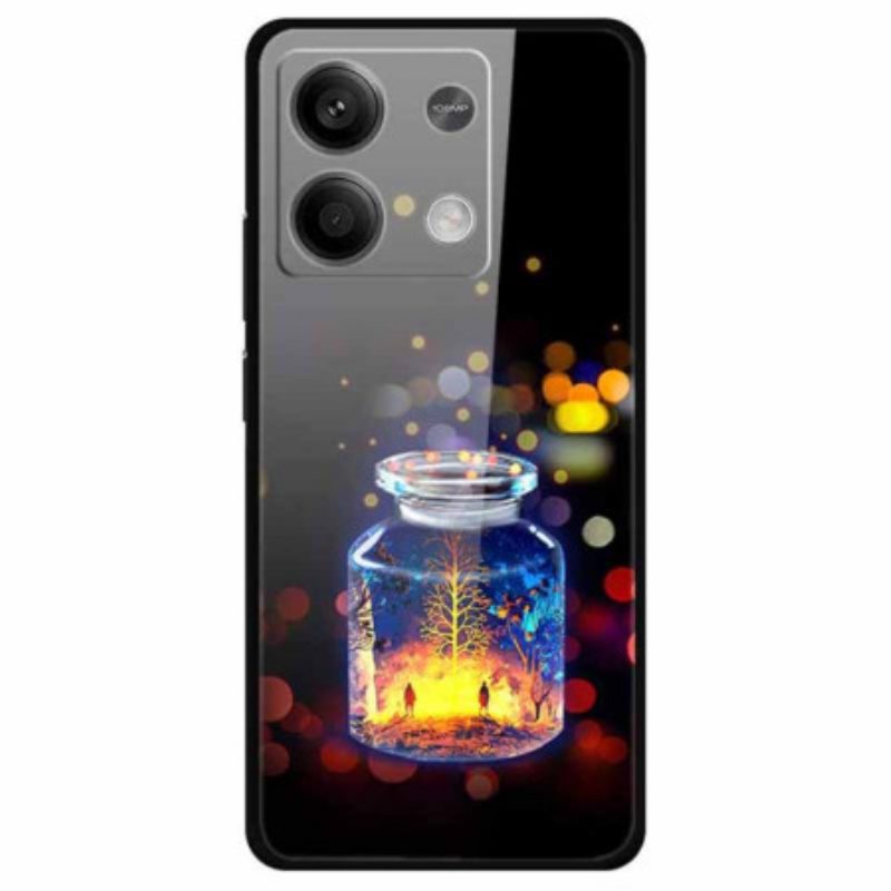 Hoesje Xiaomi Redmi Note 13 5g Wensfles Van Gehard Glas