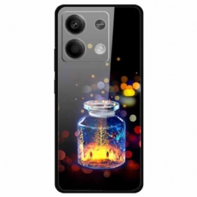 Hoesje Xiaomi Redmi Note 13 5g Wensfles Van Gehard Glas