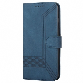 Leren Hoesje Voor Xiaomi Redmi Note 13 5g Bandpatroon