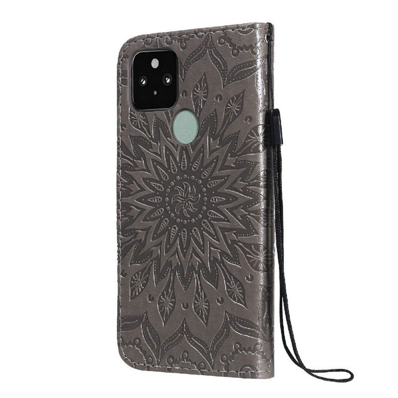 Folio-hoesje voor Google Pixel 5 Zonnebloem