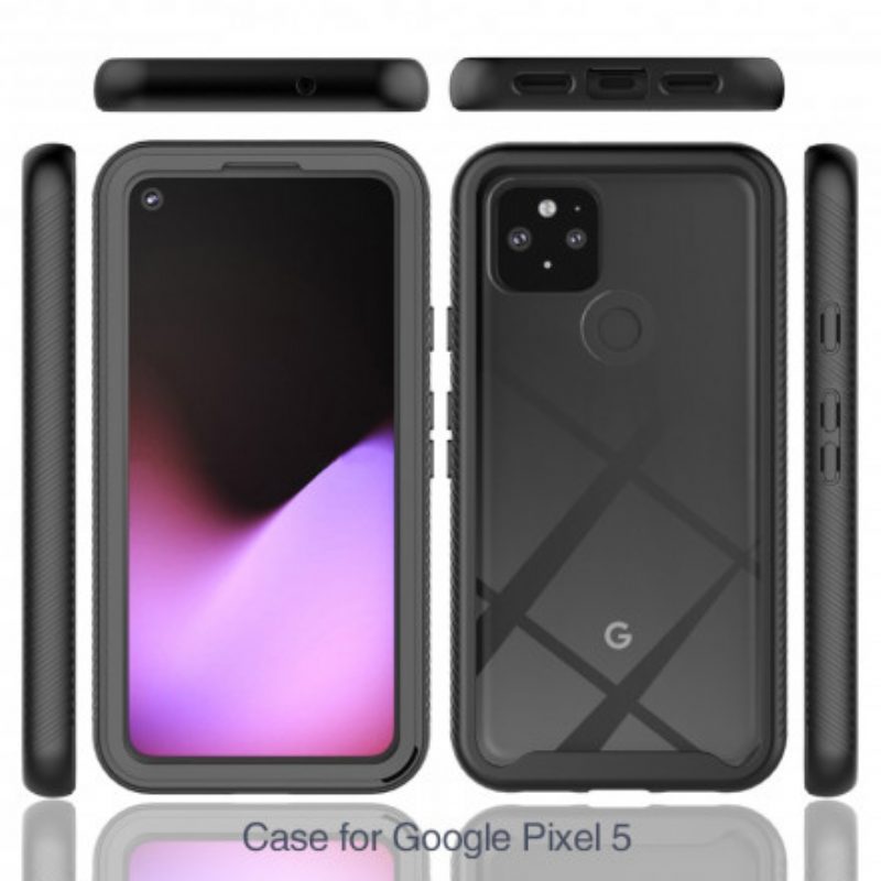 Telefoonhoesje voor Google Pixel 5 Hybride Afgeschuinde Randen