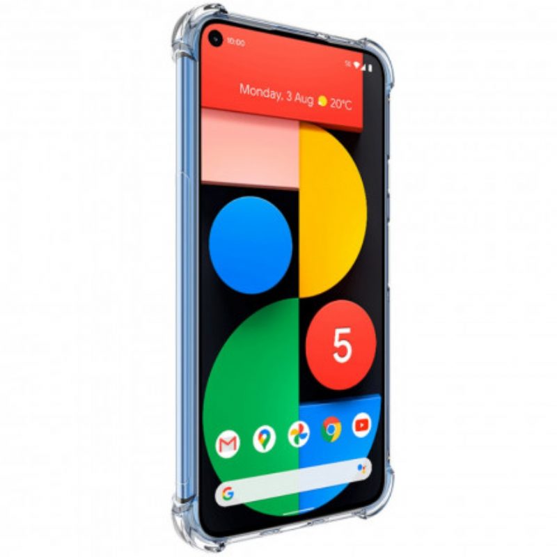 Telefoonhoesje voor Google Pixel 5 Transparant Zijdeachtig Imak