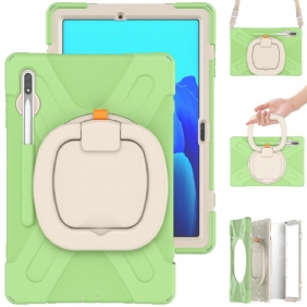 Hoesje Voor Samsung Galaxy Tab S9 Plus Draaibare Steun Met Riem