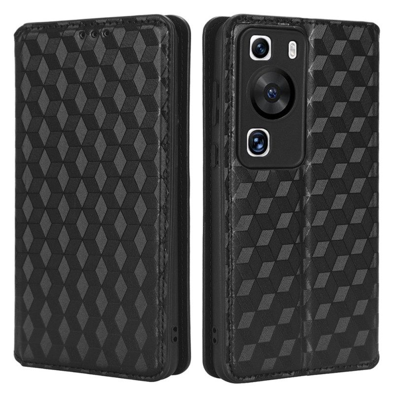 Bescherming Hoesje voor Huawei P60 Pro Folio-hoesje 3d-patroon