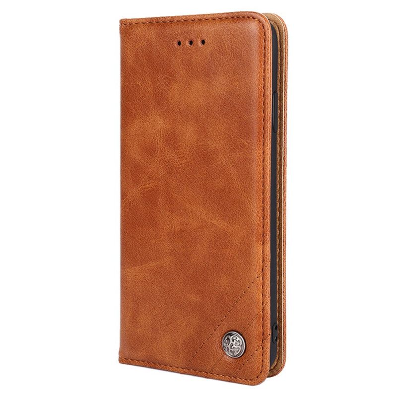 Bescherming Hoesje voor Huawei P60 Pro Folio-hoesje Decoratieve Klinknagel