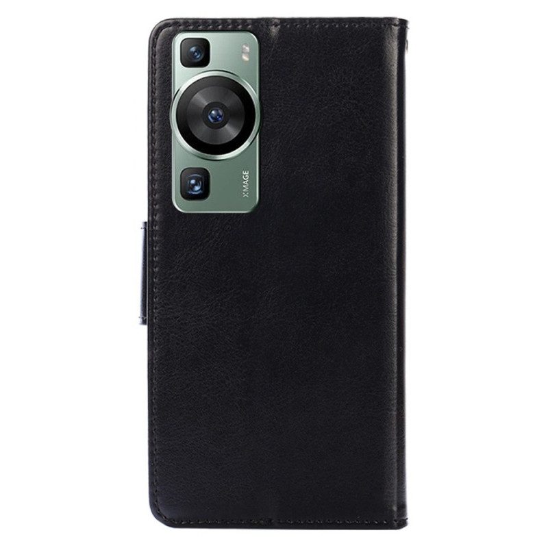 Flip Case voor Huawei P60 Pro Retro Kunstleer