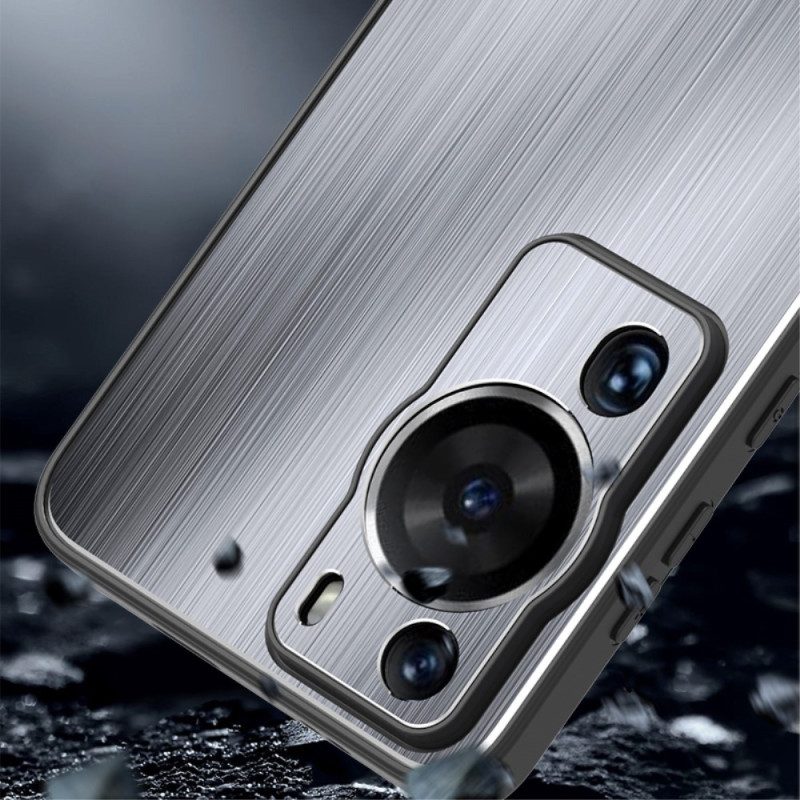 Hoesje voor Huawei P60 Pro Geborsteld Aluminium