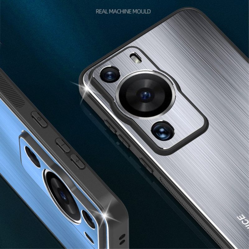 Hoesje voor Huawei P60 Pro Geborsteld Aluminium