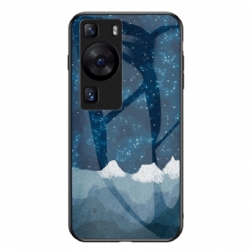 Hoesje voor Huawei P60 Pro Hemelgehard Glas