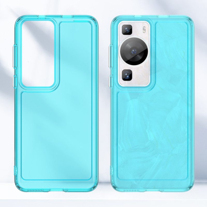 Hoesje voor Huawei P60 Pro Transparante Candy-serie