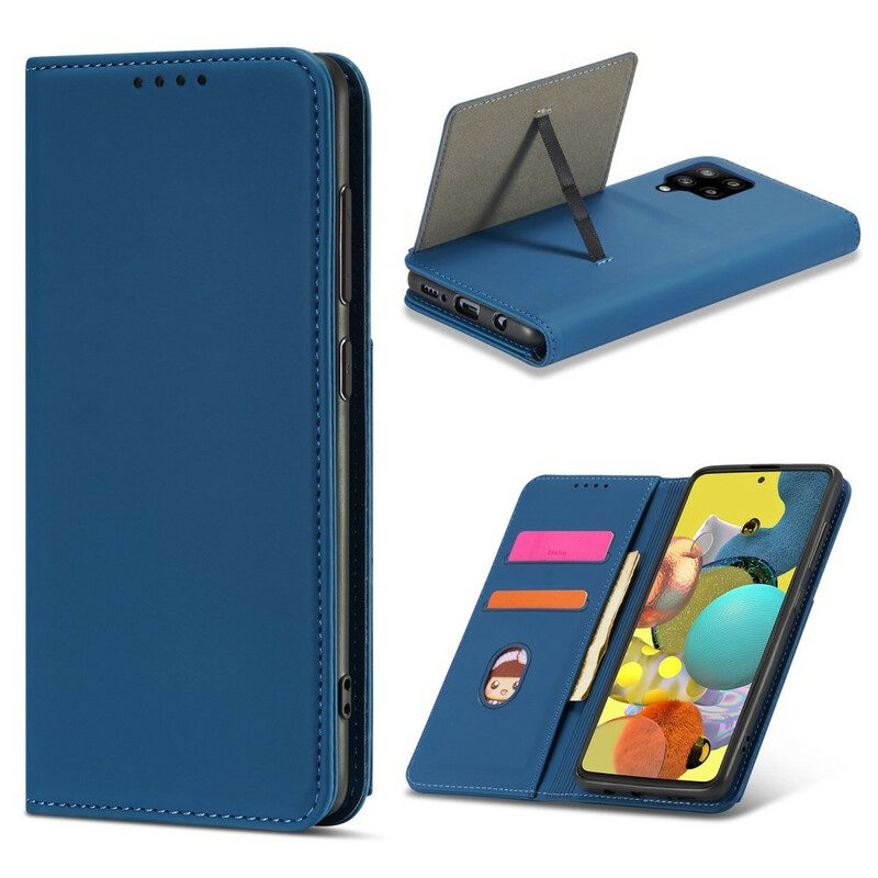 Bescherming Hoesje voor Samsung Galaxy A42 5G Folio-hoesje Kaarthouder Standaard