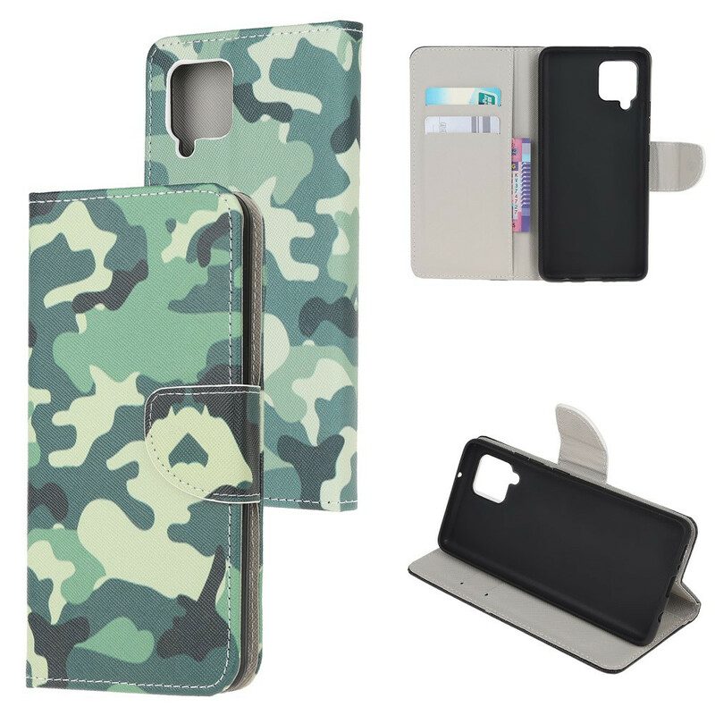 Folio-hoesje voor Samsung Galaxy A42 5G Militaire Camouflage