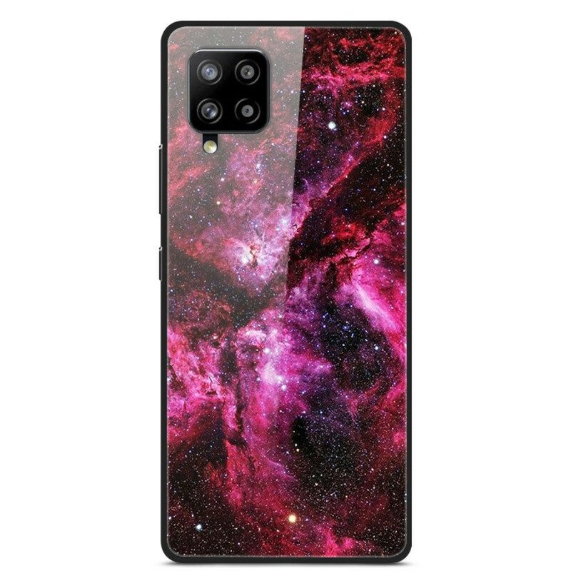 Hoesje voor Samsung Galaxy A42 5G Bloemenfee Van Gehard Glas