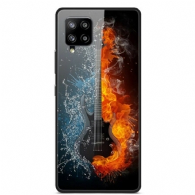 Hoesje voor Samsung Galaxy A42 5G Gitaar Van Gehard Glas