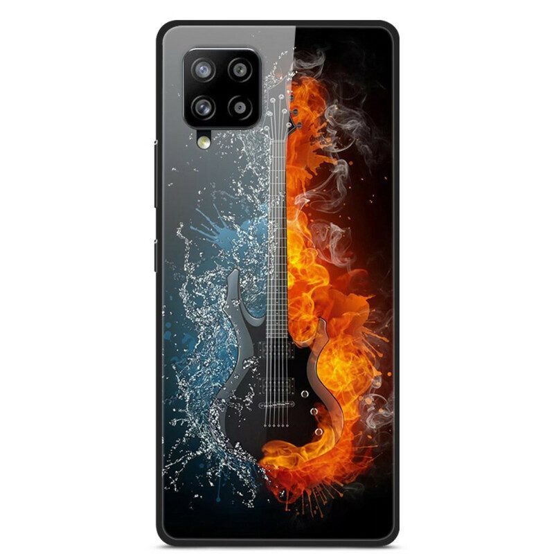 Hoesje voor Samsung Galaxy A42 5G Gitaar Van Gehard Glas