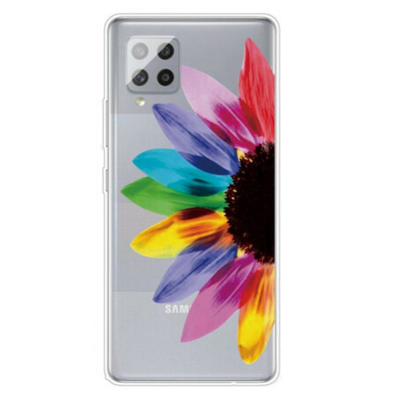 Hoesje voor Samsung Galaxy A42 5G Kleurrijke Bloem