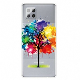 Hoesje voor Samsung Galaxy A42 5G Naadloze Aquarel Boom