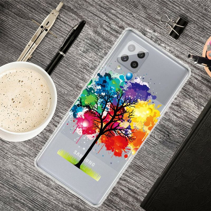 Hoesje voor Samsung Galaxy A42 5G Naadloze Aquarel Boom