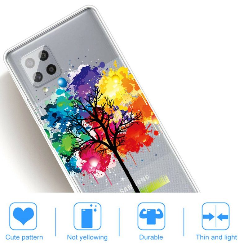 Hoesje voor Samsung Galaxy A42 5G Naadloze Aquarel Boom