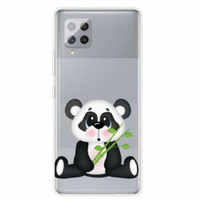 Hoesje voor Samsung Galaxy A42 5G Naadloze Trieste Panda