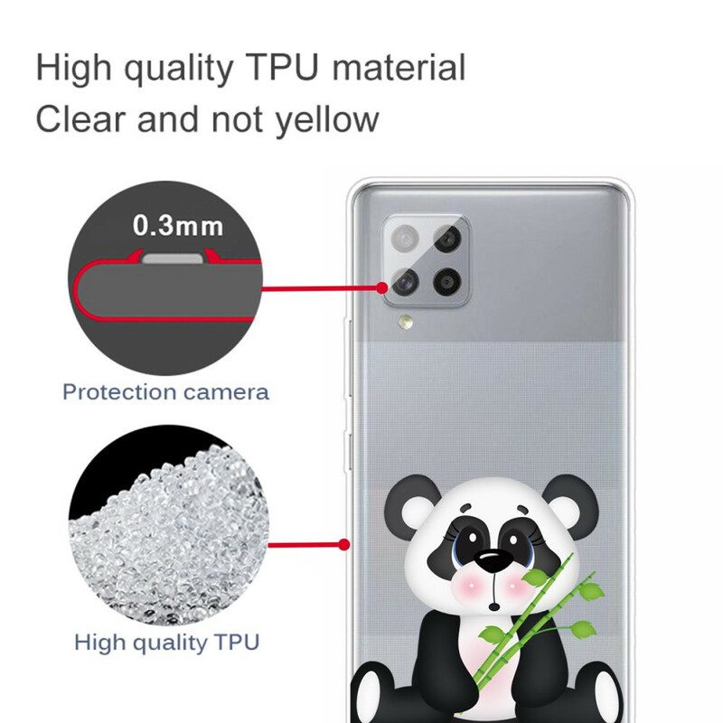 Hoesje voor Samsung Galaxy A42 5G Naadloze Trieste Panda