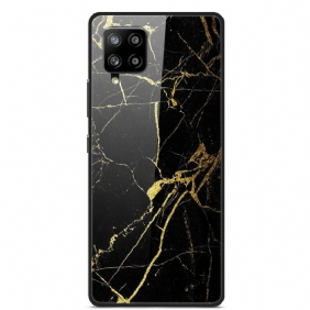 Hoesje voor Samsung Galaxy A42 5G Supreme Marmer Gehard Glas