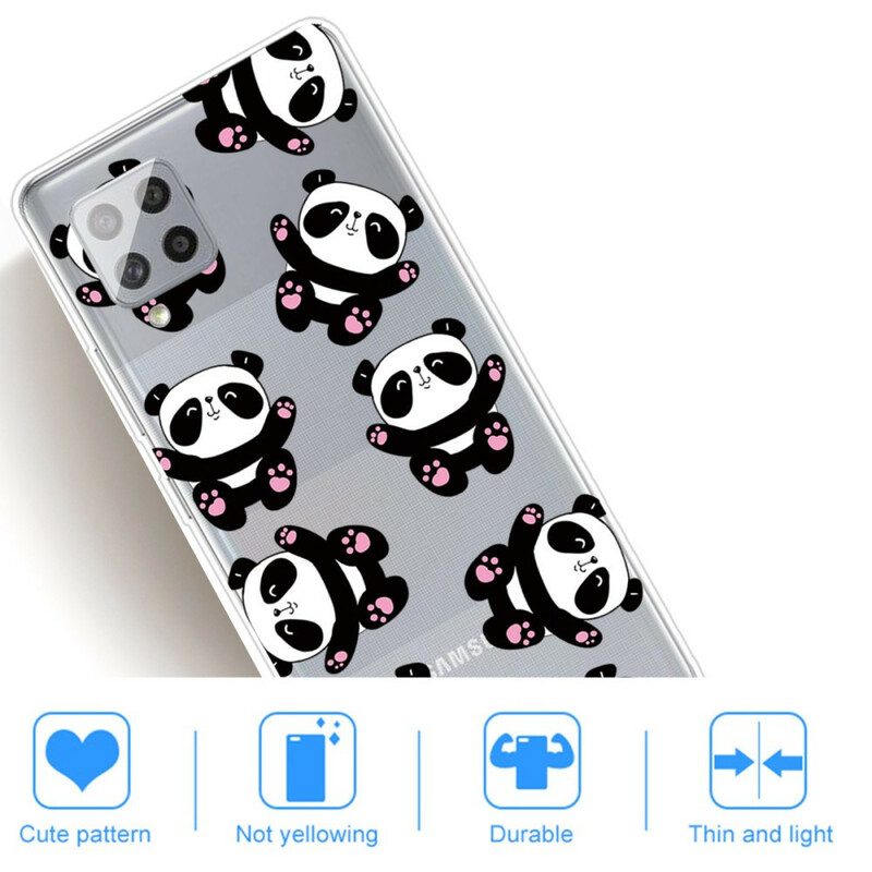 Telefoonhoesje voor Samsung Galaxy A42 5G Top Panda's Plezier