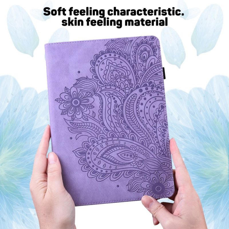 Cover Voor Samsung Galaxy Tab S9 Bloemmotief