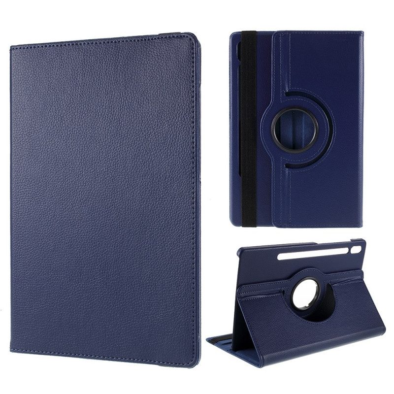 Cover Voor Samsung Galaxy Tab S9 Draaiknop Met Elastiek