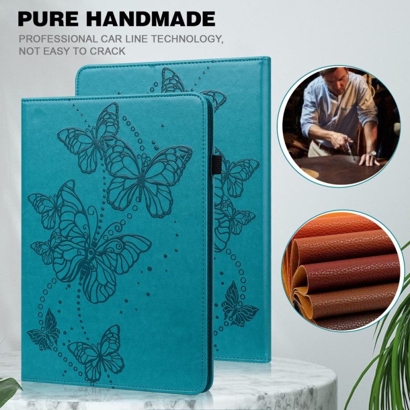 Cover Voor Samsung Galaxy Tab S9 Vlinderpatroon