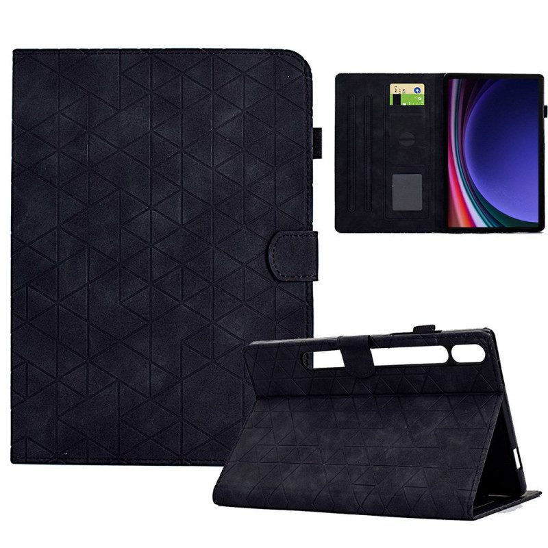 Folio-hoesje Samsung Galaxy Tab S9 Telefoonhoesje Geometrisch Patroon