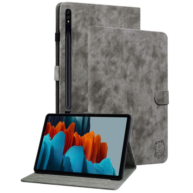 Folio-hoesje Samsung Galaxy Tab S9 Telefoonhoesje Tijgerpatroon