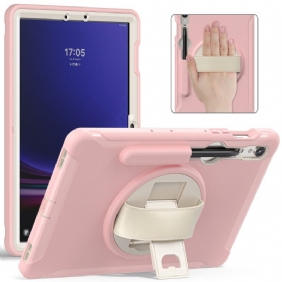 Hoesje Voor Samsung Galaxy Tab S9 Draagriem En Stylushouder