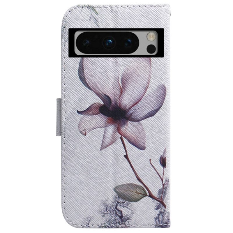 Bescherming Hoesje Google Pixel 8 Pro Roze Bloem