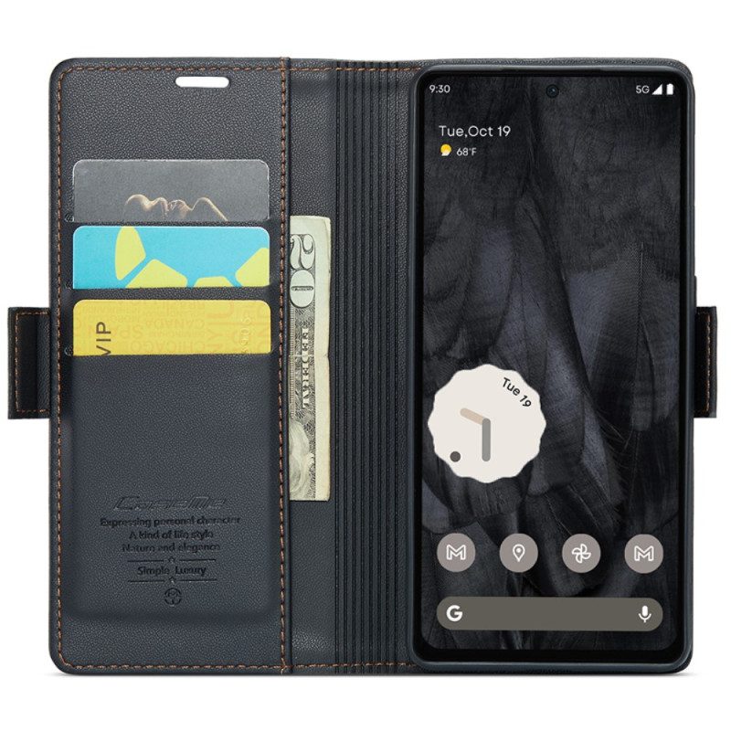 Folio-hoesje Google Pixel 8 Pro Caseme Lederen Stijl