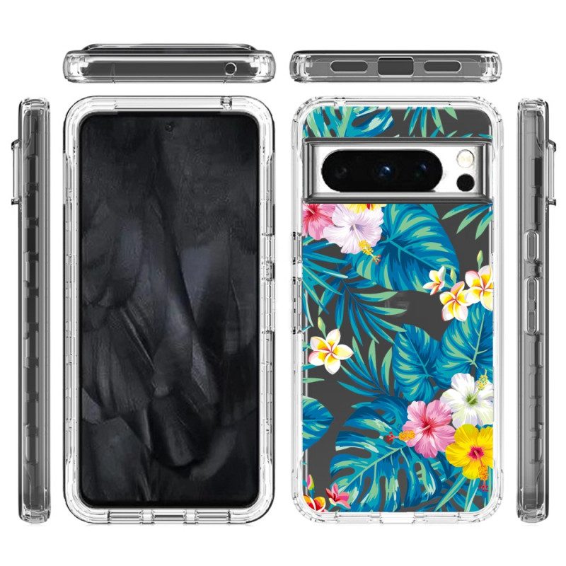 Hoesje Google Pixel 8 Pro Versterkte Bloemen