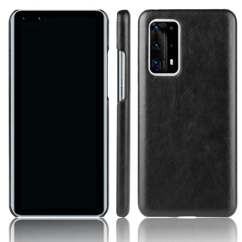 Hoesje voor Huawei P40 Pro Plus Litchi Performance Leereffect