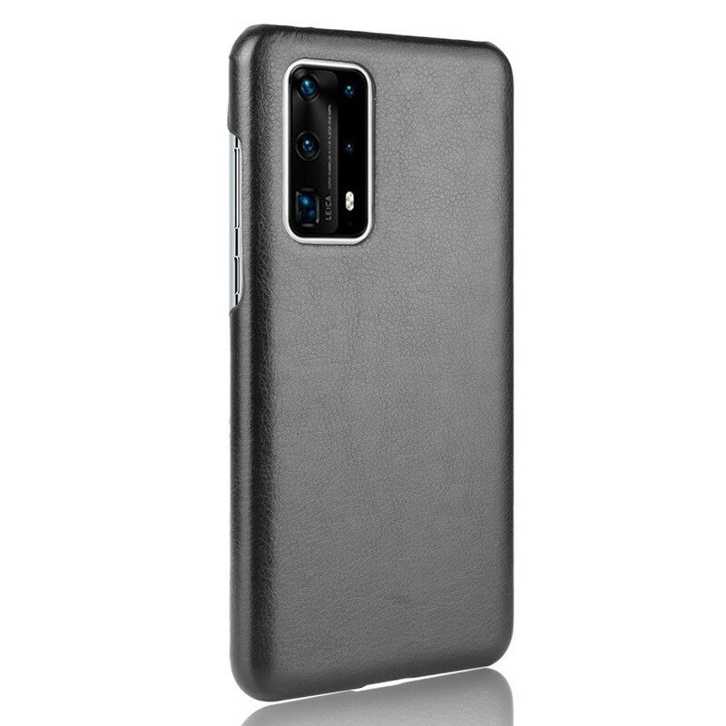 Hoesje voor Huawei P40 Pro Plus Litchi Performance Leereffect