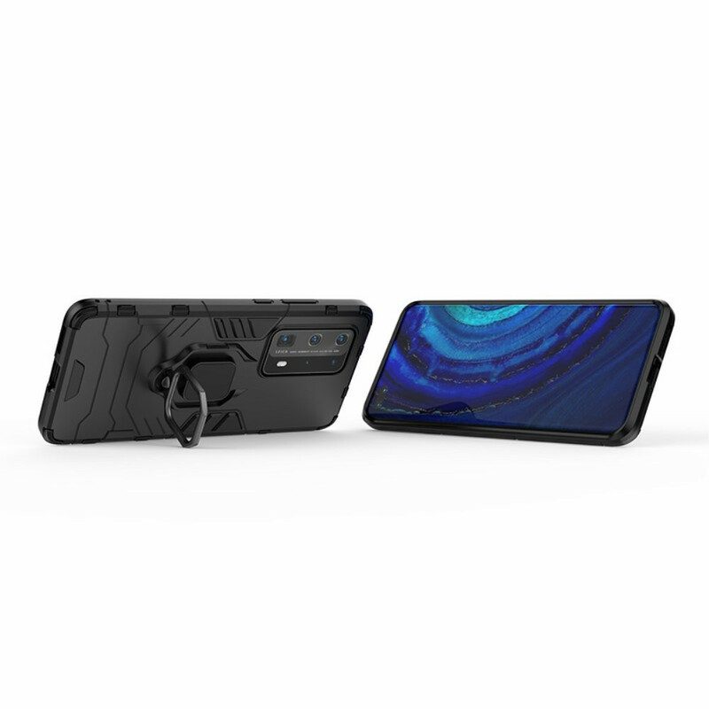 Hoesje voor Huawei P40 Pro Plus Ringbestendig