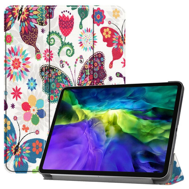 Bescherming Hoesje voor iPad Pro 11" (2020) Retro Vlinders En Bloemen