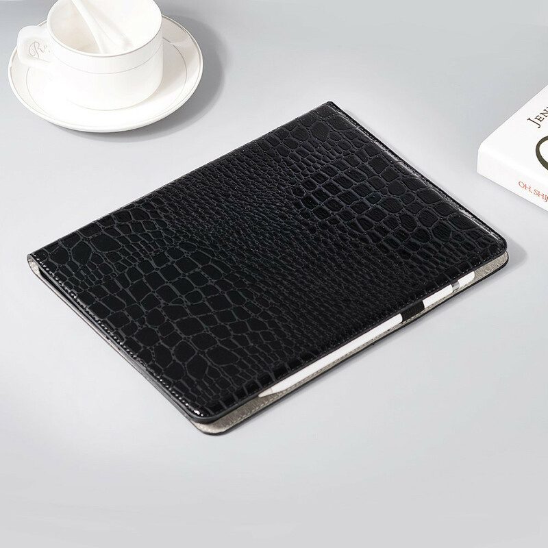 Cover voor iPad Pro 11" (2020) Monochroom Krokodillenleer