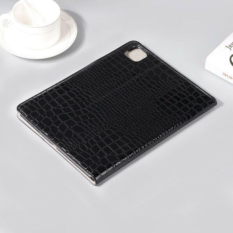 Cover voor iPad Pro 11" (2020) Monochroom Krokodillenleer