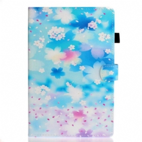 Leren Hoesje voor iPad Pro 11" (2020) Aquarel Bloemen