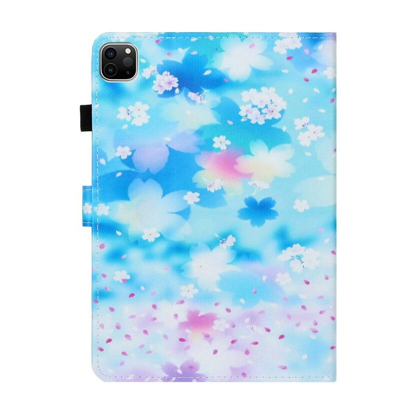 Leren Hoesje voor iPad Pro 11" (2020) Aquarel Bloemen