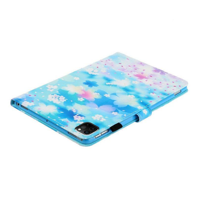 Leren Hoesje voor iPad Pro 11" (2020) Aquarel Bloemen